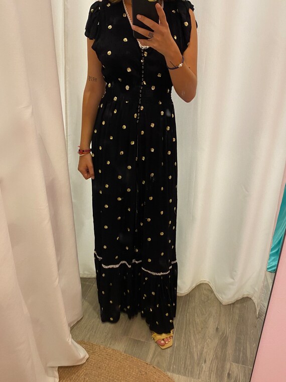 Jurk met 2025 gouden dots