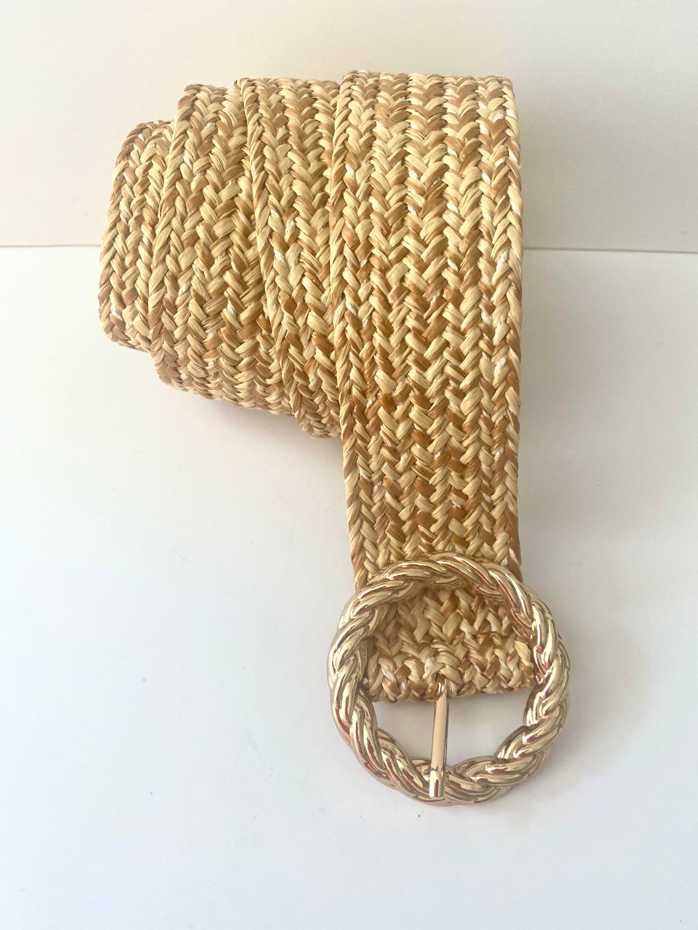 raffia belt