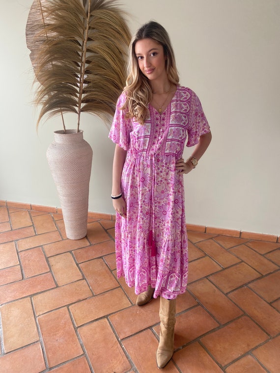 boho tulle maxi dress Baltic Born Womens Layla Tulle Maxi Dress | Navy Multi | Color: Dark Blue Floral