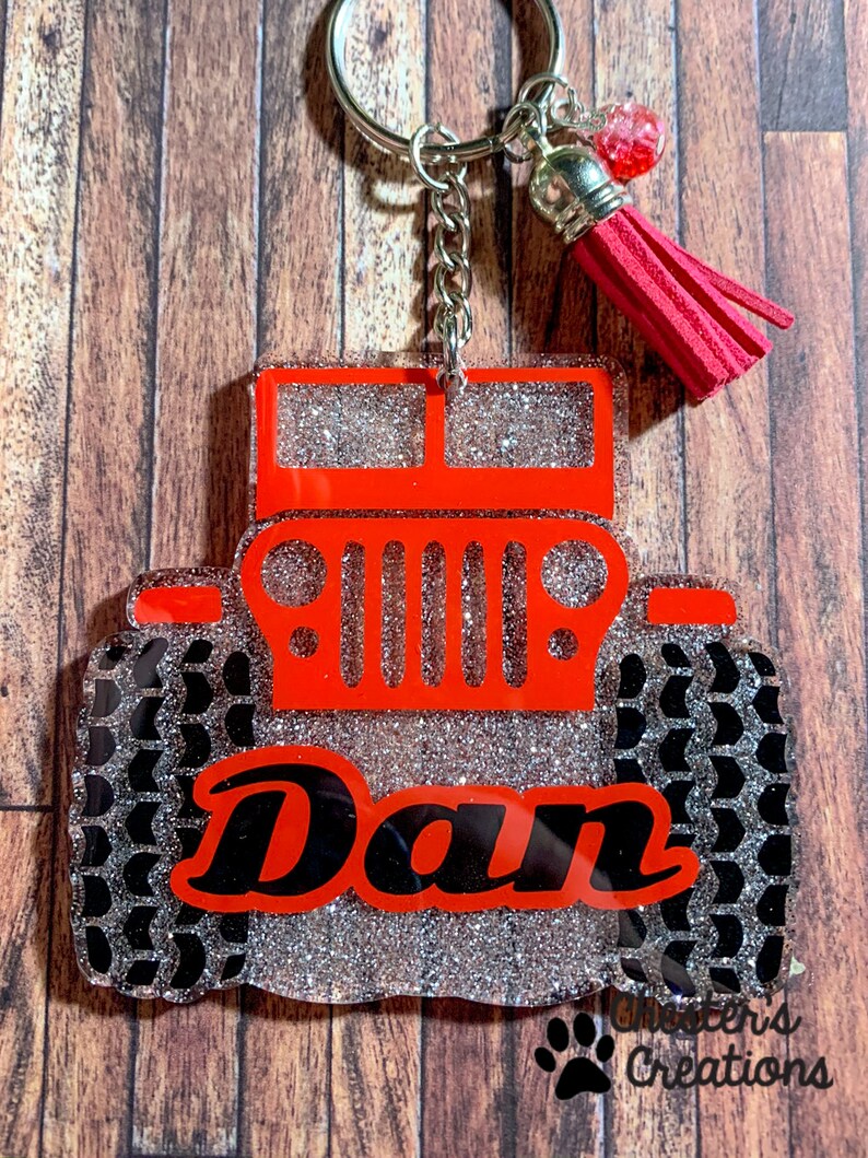 Personalized Jeep Key Chain Off Road Vehicle Keychain Etsy