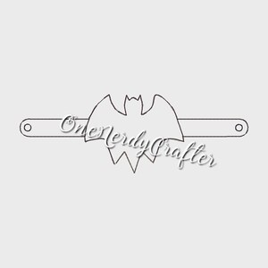 Fledermaus Flasher Armband Embroidery Digital Design File