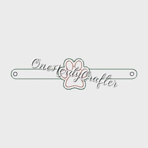 PawPrint Blinker Armband Stickdatei Digital Design