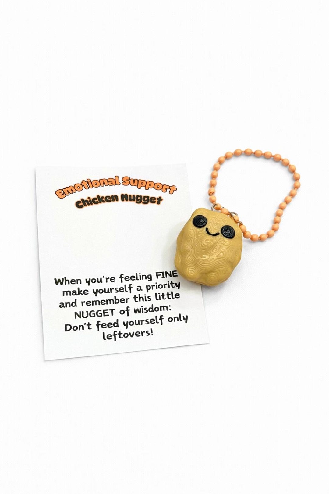 Nugget Key Chain Emotional Support Chicken Nugget Keychain | 3D Printed Gag Gift - Etsy