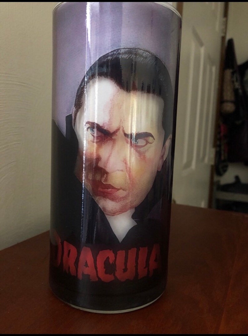 Dracula pillar candle vase