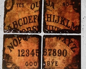 Ouija board coaster set