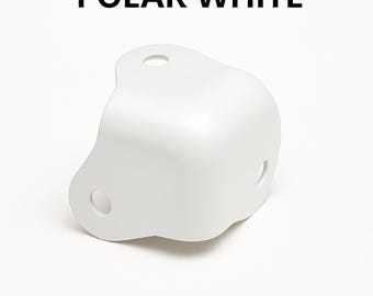 Polar White Custom Steel 3-Hole Amp Corners – Set of 8