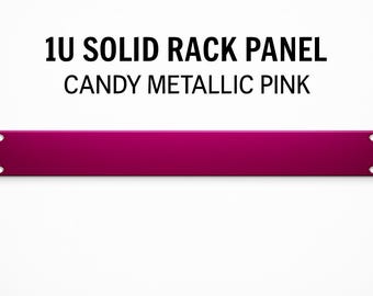 Custom Candy Pink 1U Rack Panel – Steel Cover for 19” Mount Gear