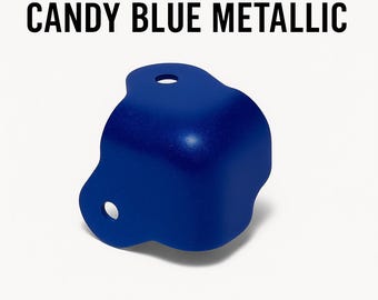 Candy Blue Amp Corners – 8pc 2-Hole Set for Guitar Cabinets, Racks + Screws