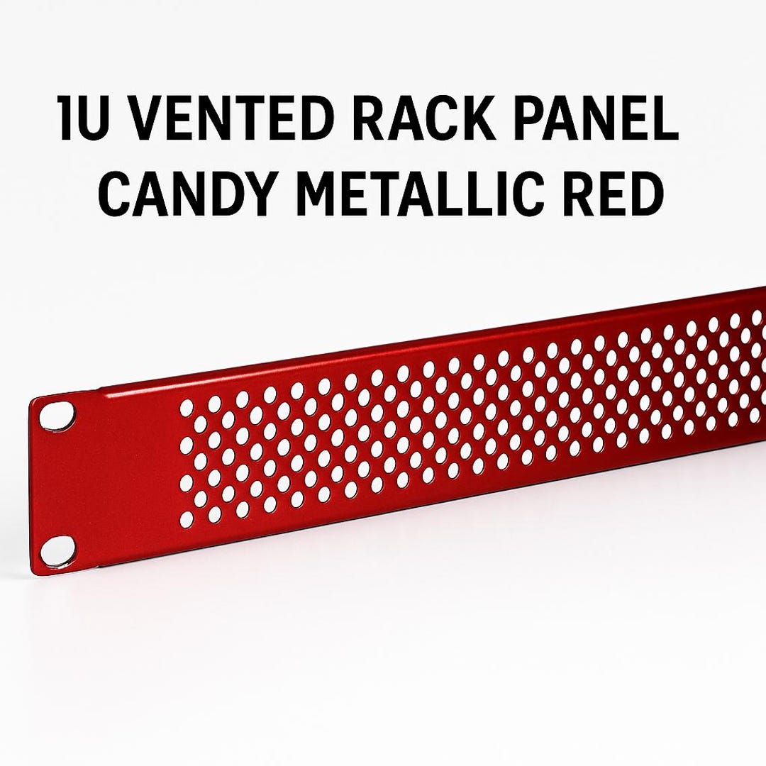 Custom Candy Red 1U 19” Vented Rack Panel – Custom Candy Colors! - Etsy