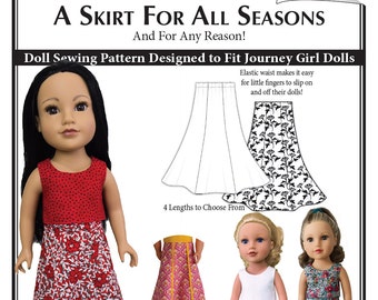 A Skirt for All Seasons – Journey Girl Doll Skirt Sewing Pattern PDF