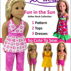 Fun in the Sun – Kidz n Cats PDF Doll Sewing Pattern. Also fits Gotz Happy Kidz, Gotz Classic Kidz and Similar Size Dolls