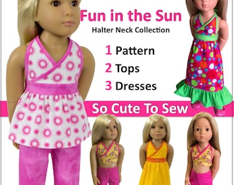 Fun in the Sun – Kidz n Cats PDF Doll Sewing Pattern. Also fits Gotz Happy Kidz, Gotz Classic Kidz and Similar Size Dolls