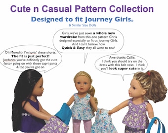 Cute n Casual - Sewing pattern for Journey Girl Dolls