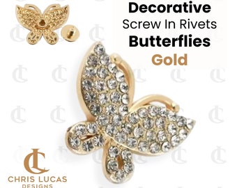 Butterfly Rhinestone Rivets