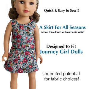 A Skirt for All Seasons Journey Girl Doll Skirt Sewing Pattern PDF image 3