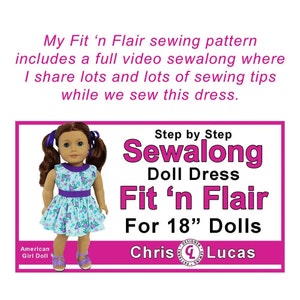 Fit n Flair 18 Doll Sewing Pattern Collection including Video Sewalong image 2