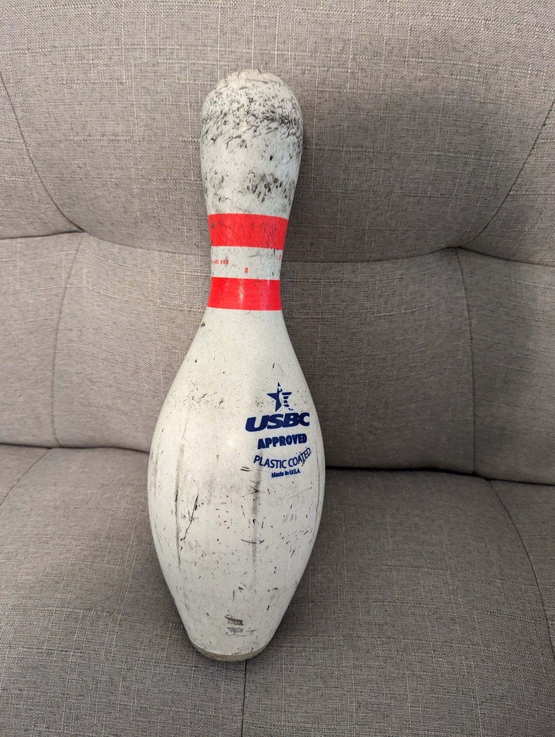 Amflite 2 II Bowling Pins LOT DE 2 Qubica AMF USBC plastique enduit USA vintage