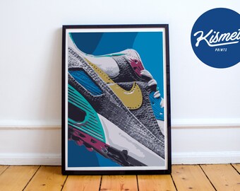 HYPEBEAST SNEAKER ART Print - Sprung, Hypebeast Poster, Sneaker Prints, Printable Wall Art, Minimal Hypebeast Decor, Gifts, Wall Decor