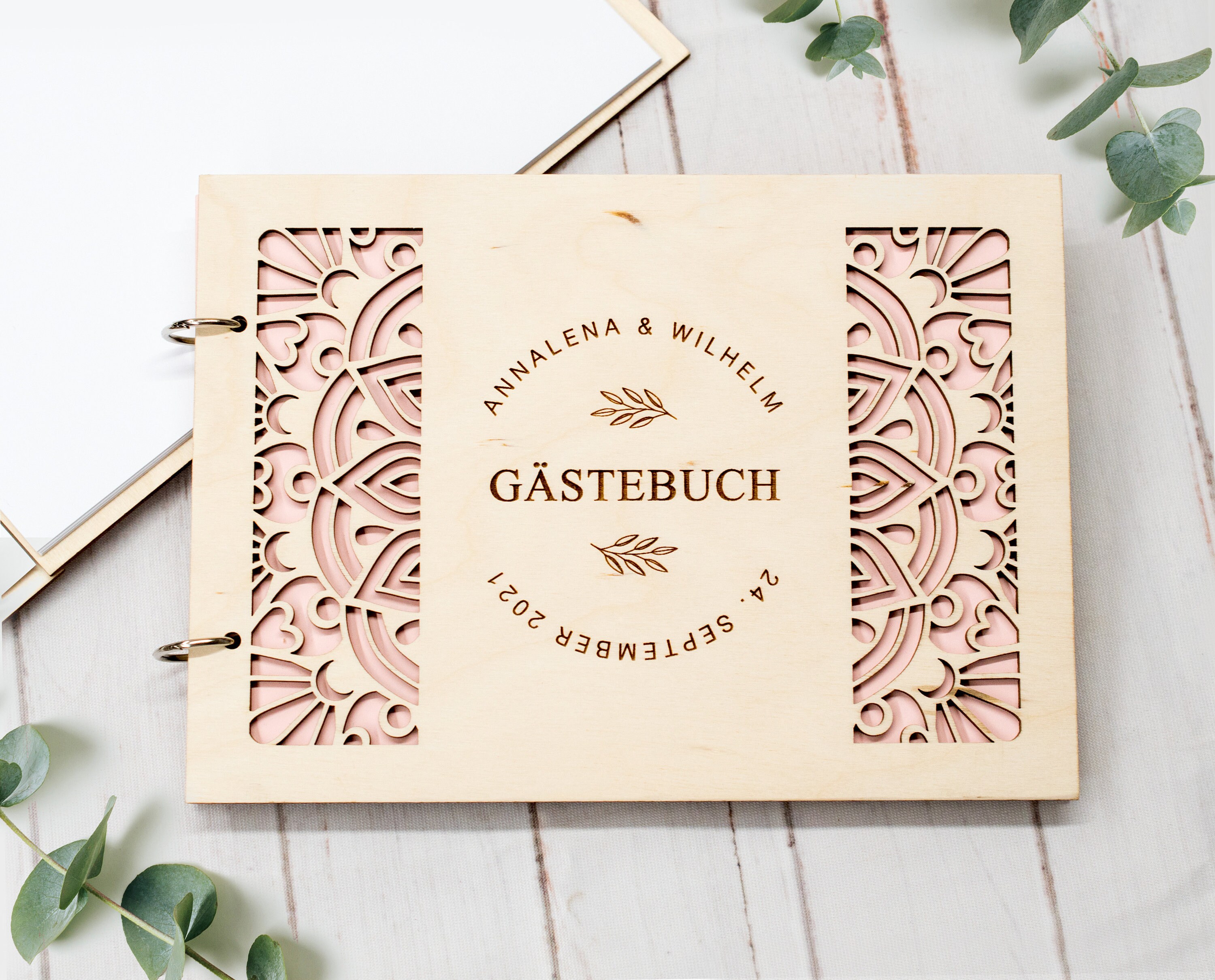 Hochzeit Gastebuch Holz