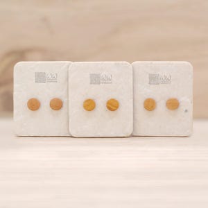 Holz Ohrstecker mit Chirurgenstahl Stecker