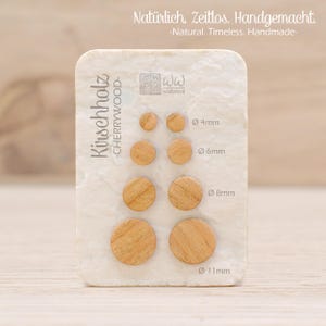 Einzigartige Holz Ohrstecker – jedes Paar Unikat