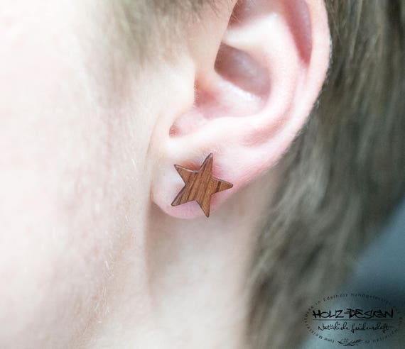 Star post earrings sale