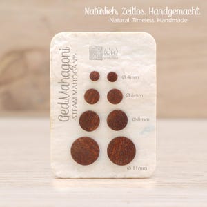 Schlichter Holz Ohrschmuck für Männer minimalistischer Stil