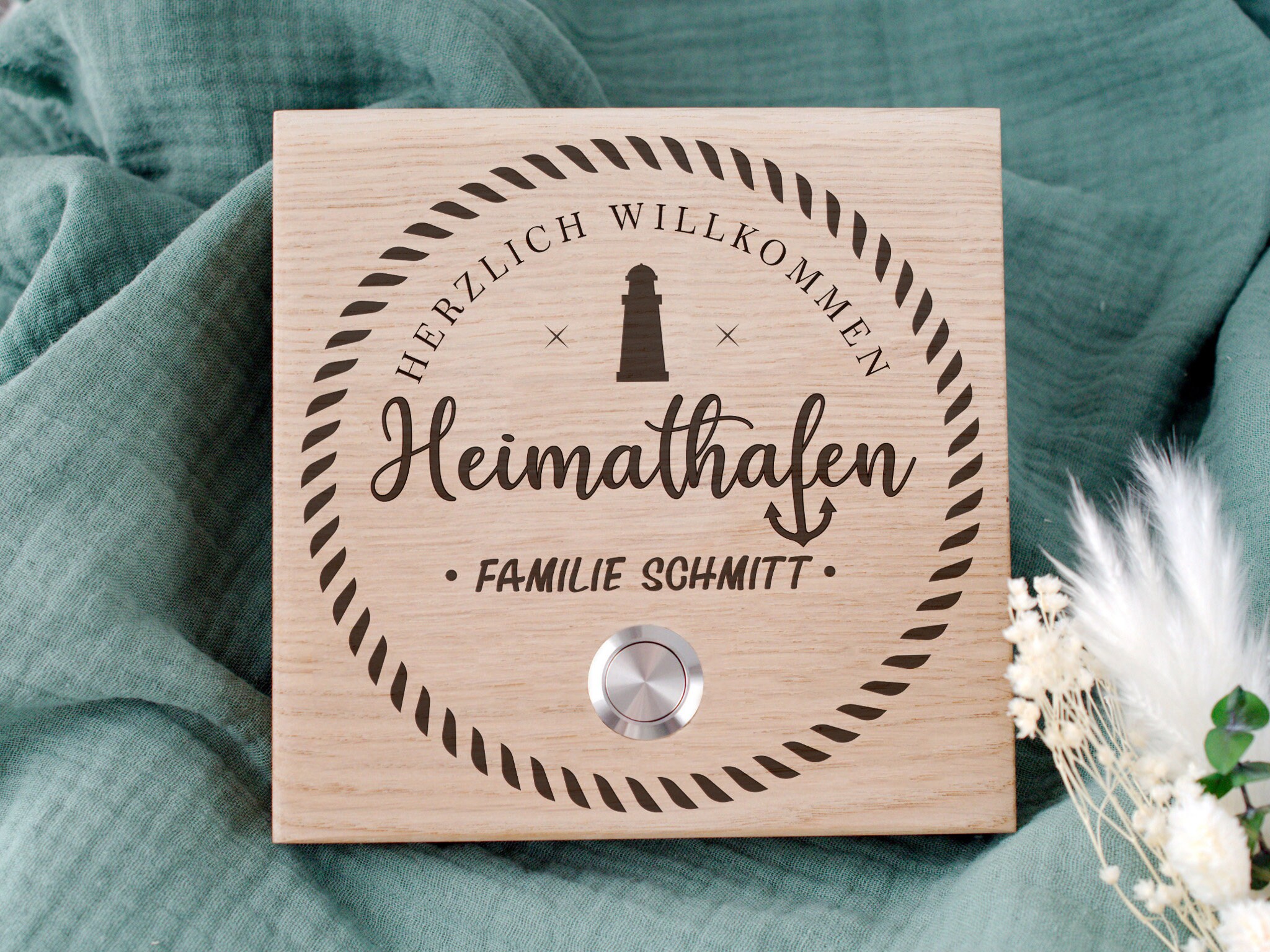 Personalized Doorbell Name Plate Made of Wood Door Plate - Etsy