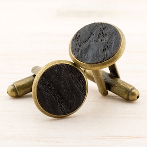 Whiskey Barrel Cufflinks, Groomsmen Groom Gift for Him, 5th Anniversary Gift, Wooden Cufflink Wedding Cufflinks Barrel handmade Links
