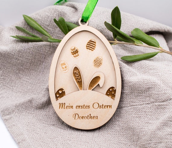 Personalisiertes Osterei Anhänger Mein erstes Ostern mit Namen  Ostergeschenk personalisiert Oster Deko Frühling Ostereier Osteranhänger -  Etsy Österreich