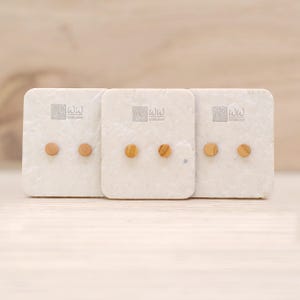 Nachhaltiger Holzschmuck – Unikat Ohrstecker
