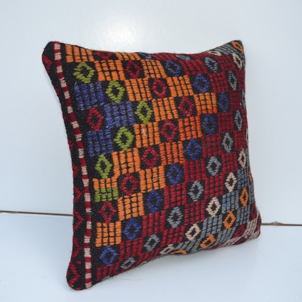 16"knitting modern fabric turkish cushion throw pillow kilim pillow decorative pillow cover accent pillow outdoor floor sham bohemian decor