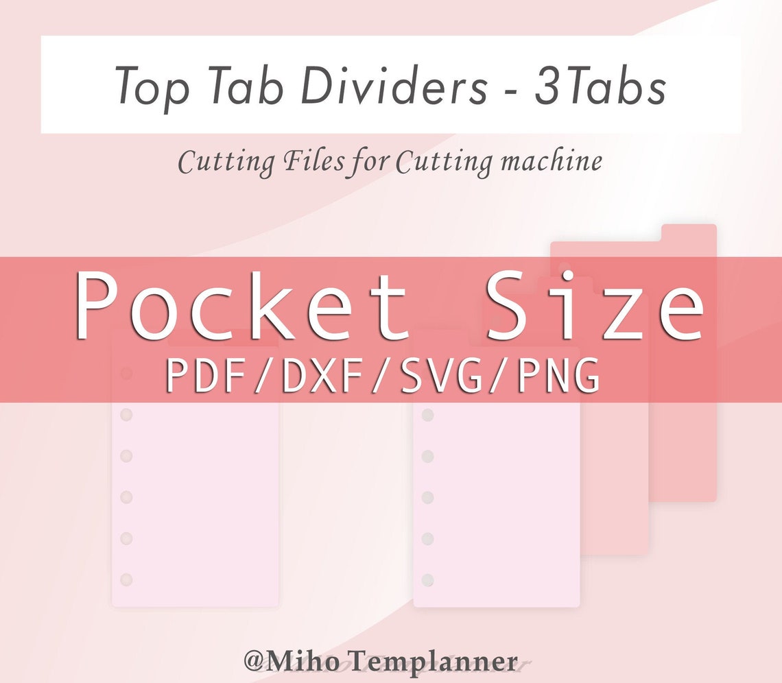planner-dividers-3-top-tab-divider-for-pocket-size-planner-etsy