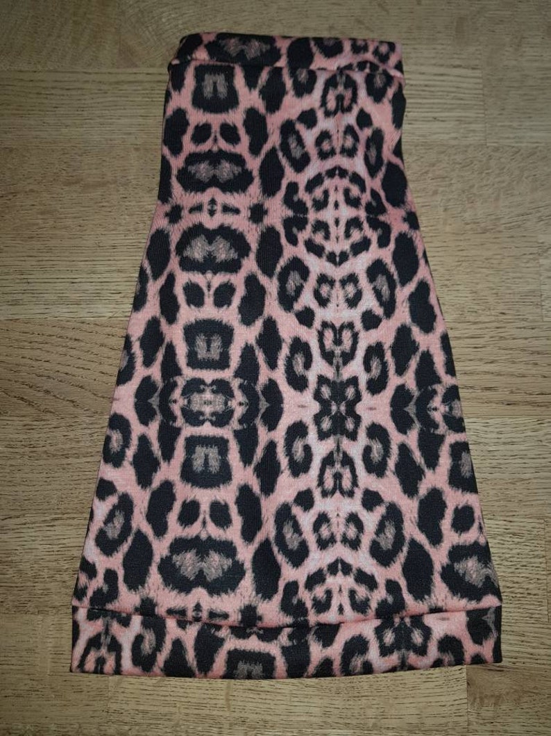 CatDog Clothes Hand made by Sphynx Clothes for small dogs and any breed of cats. PINK Leopard Print One Hole Vest