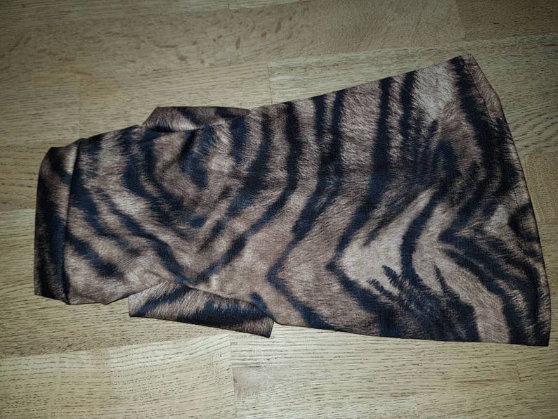 CatDog Clothes Brown Tiger Vest for Sphynx Cat