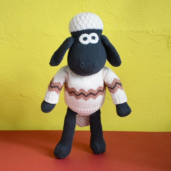 Shaun das Schaf Kuscheltier - Hand gestrickt