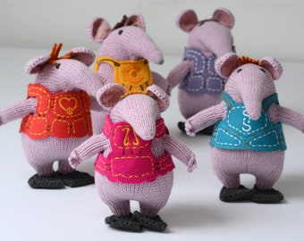 Hand Knitted Clanger Soft Toys