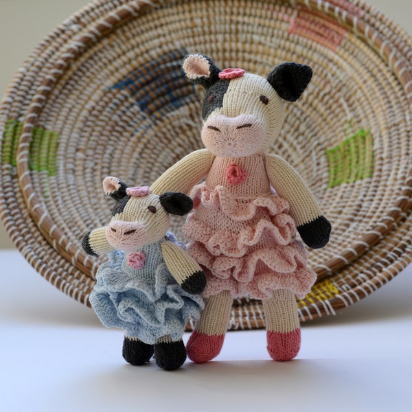 Fresian Cow Soft Toy in Flamenco Dress