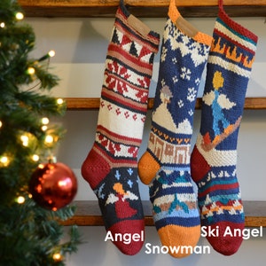 Christmas Stocking Hand Knit and Personalized image 9