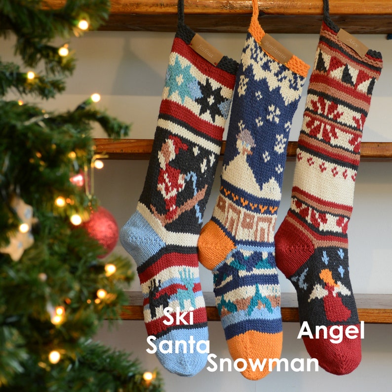 Christmas Stocking Hand Knit and Personalized image 7