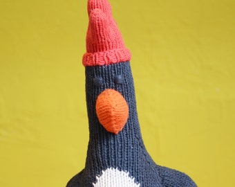 Feathers McGraw Soft Toy - Hand Knitted