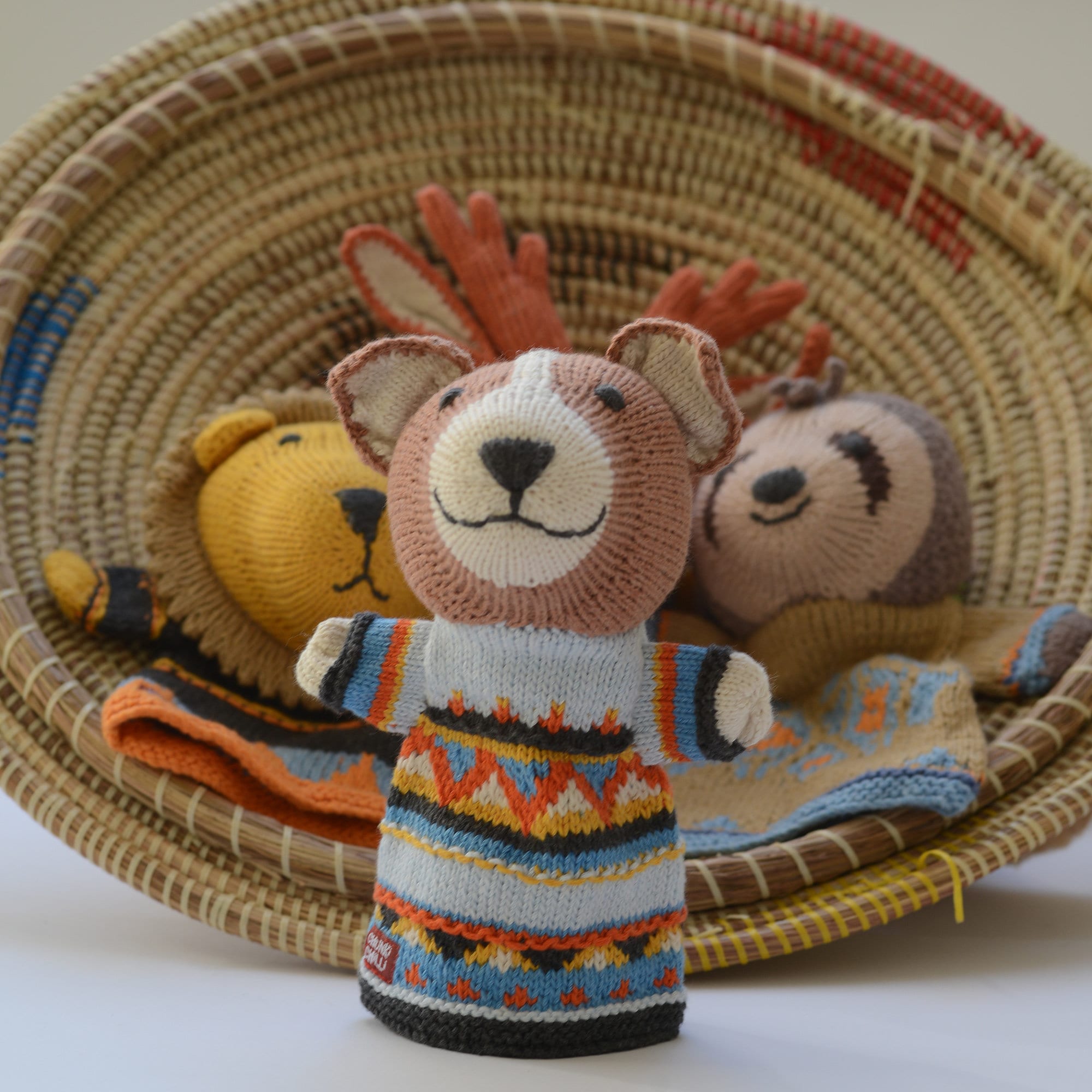 Hand Knitted Puppets in Organic Cotton | Etsy
