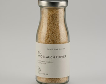 Bio KNOBLAUCHPULVER Gewürz | Aromatisch & intensiv | für Pasta, Saucen, Gemüse, Dressings | Natürliches Knoblauchpulver