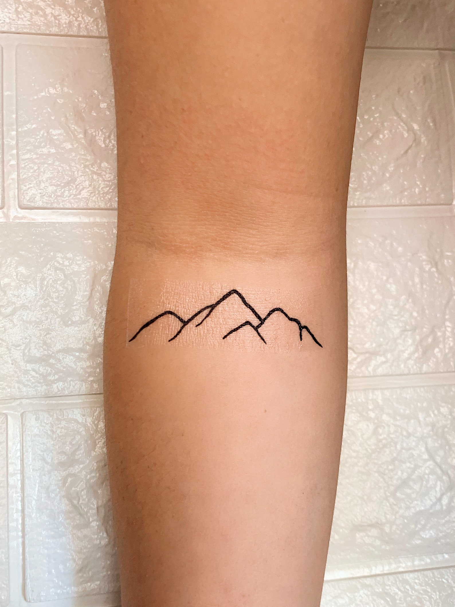 Gebirge temporäre Tattoos Natur Tattoo Wandern Tattoo Etsy