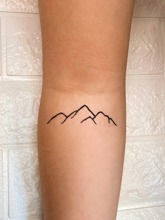 Mountain Pine Tree Temporary Tattoo - Etsy