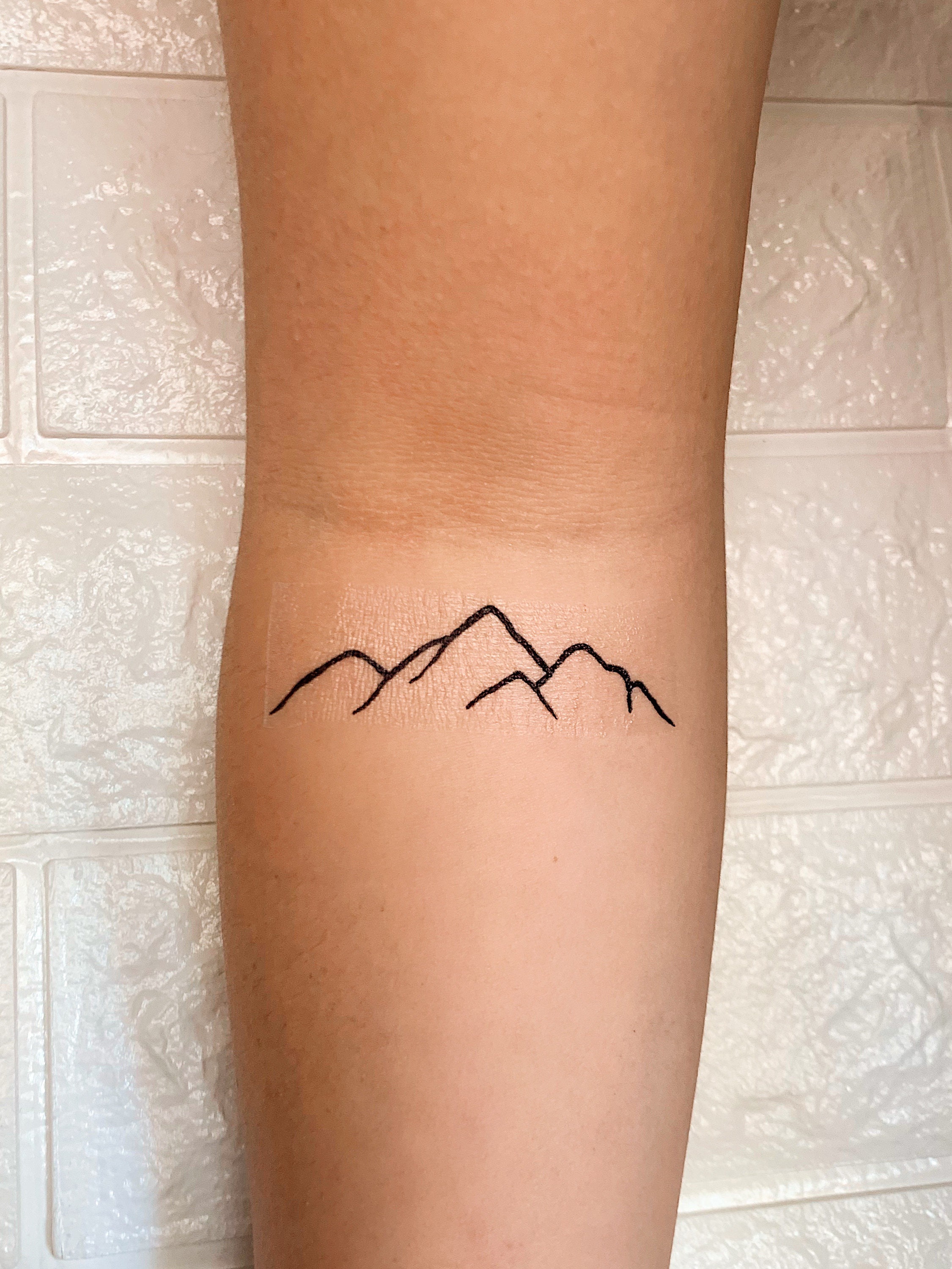 My mountain range, first tattoo. Done by Ray @ Baron Tattoo in El Monte, CA  : r/tattoos