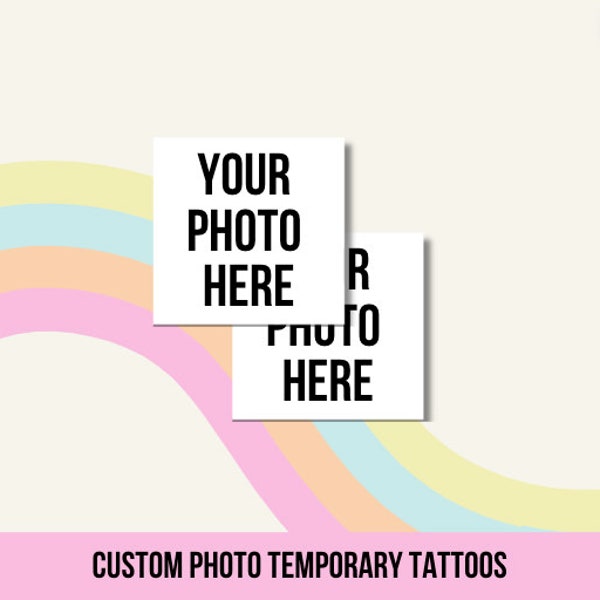 Custom Photo Tattoos | Custom Graphic, Picture, Logo, Pet, Person Temporary Tattoo