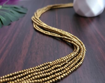 Copper tie on waist bead 3mm. Gifts for her. Personalized option. Name waistbead