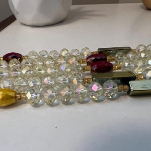 Arianna tie on waist bead clear