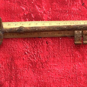 Old Castle Door Lock KEY in France Antiquités Ironwork well forged bit -Keys-Key-Keys-Clavedeedad-Vecchia chiave